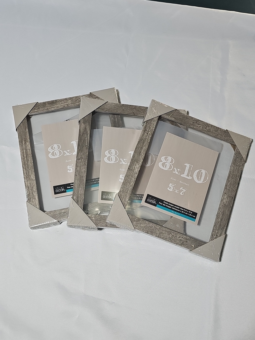 Studio Decor Rustic Gray Wood Photo Frames - Set of 3 5x7 Floating Frames